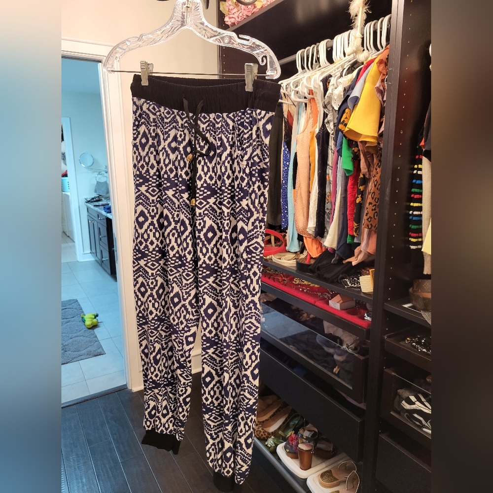 Ikat print joggers